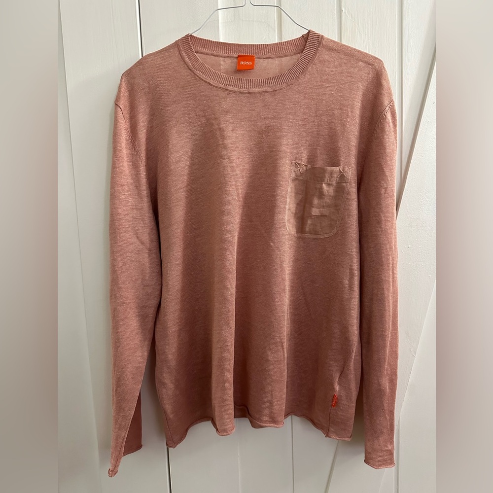 Hugo Boss Salmon Crewneck Sweater - XL